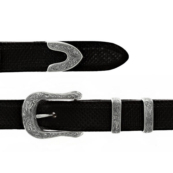 Dallas 1851 Sterling Western Buckle Set – Clint Orms Engravers