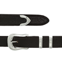 Dallas 1951 Polished Silver Buckle Set