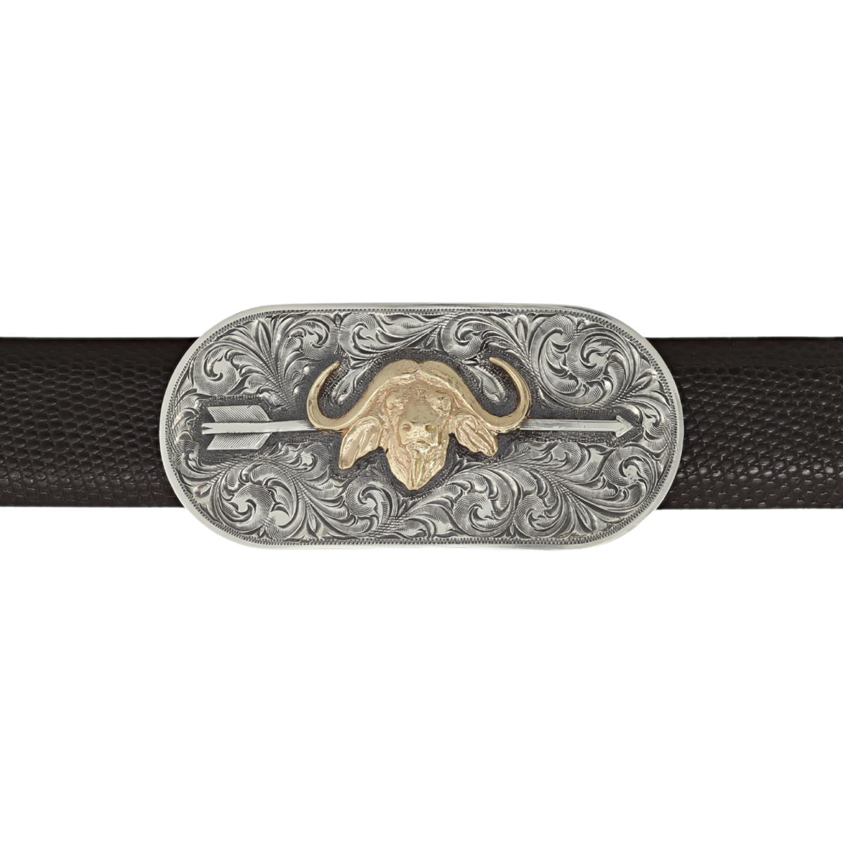 Denton 1815 Gold Cape Buffalo & Arrow Trophy