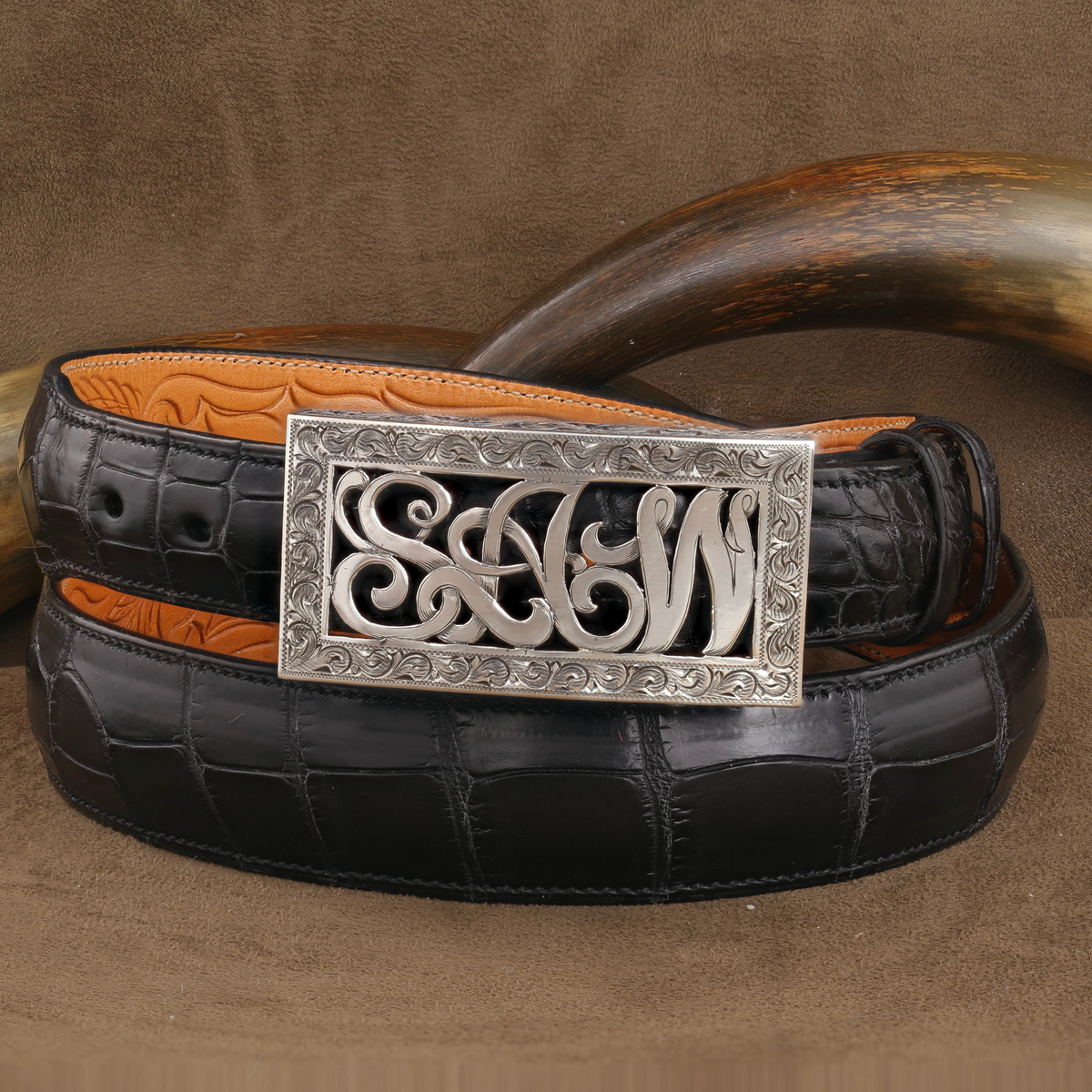 Montague 1808 Sterling Silver Filigreed Trophy Buckle