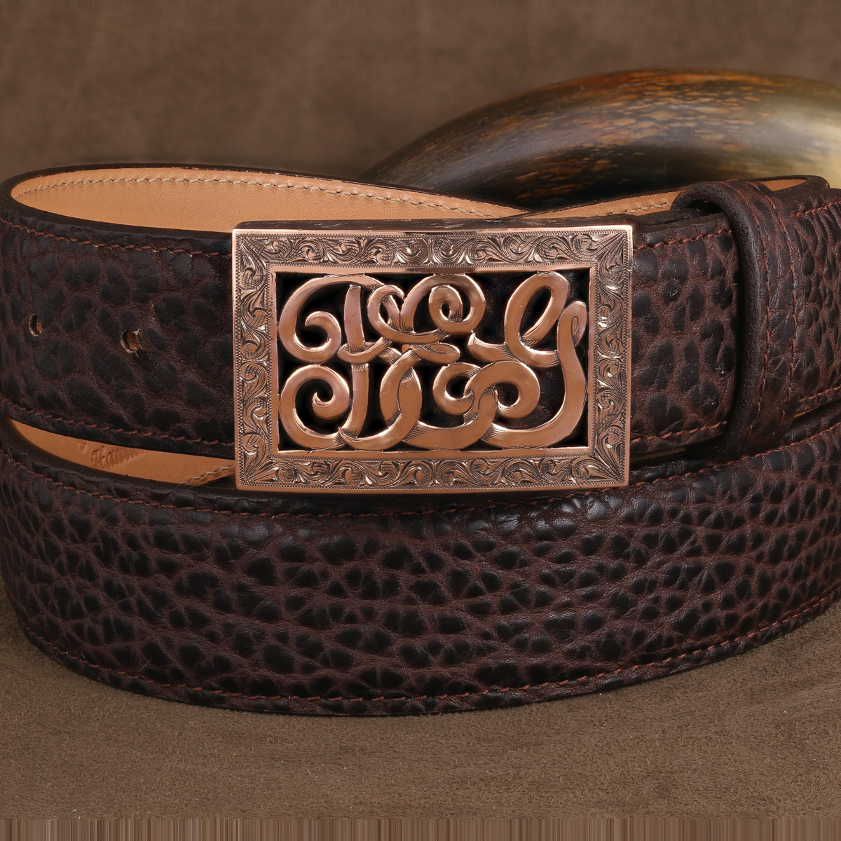 Montague 1803 Rose Gold Filigreed Trophy Buckle