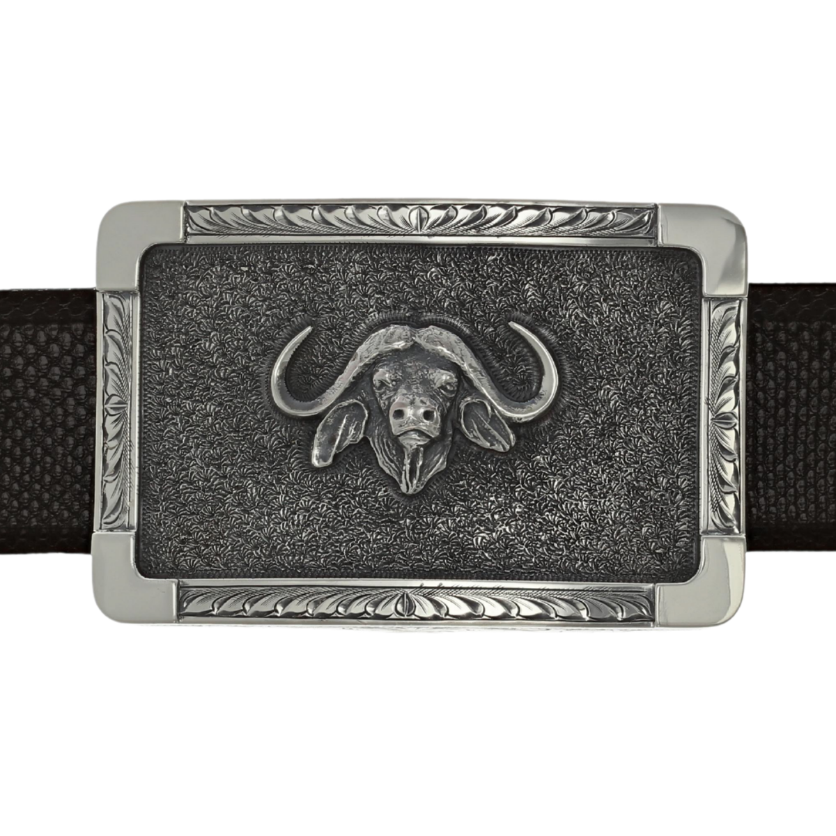 Eastland 1801 Large Sterling Cape Buffalo Trophy Buckle