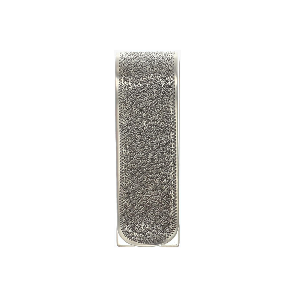 Folded 1607 Sterling Silver Wheatgrass Engraved Money Clip