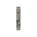 Folded 1841 Sterling Engraved Money Clip with Sterling Kudu