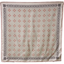 Branded Orange Silk Twill Scarf