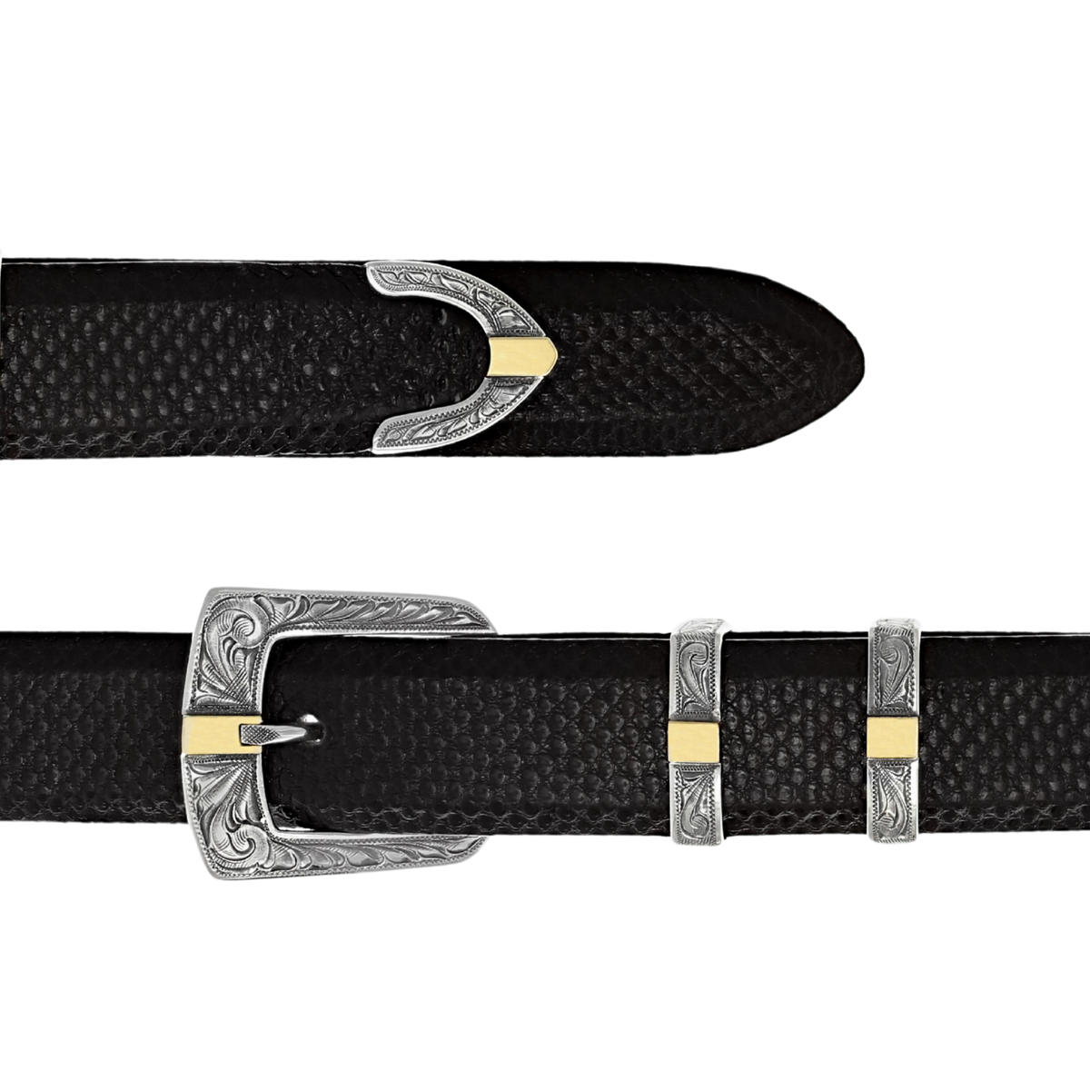 Galveston 1812 Sterling Buckle Set