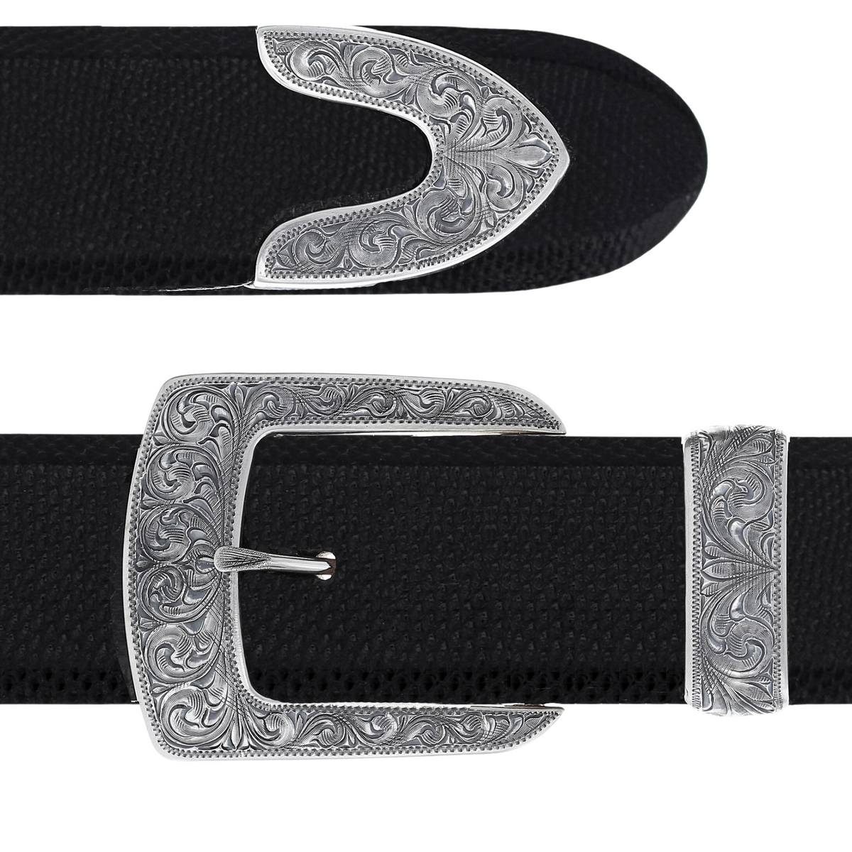 Galveston 1826 Sterling Silver Buckle Set