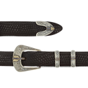 Haskell 1819 Sterling, 14k Gold, Sapphire Arrow Buckle Set