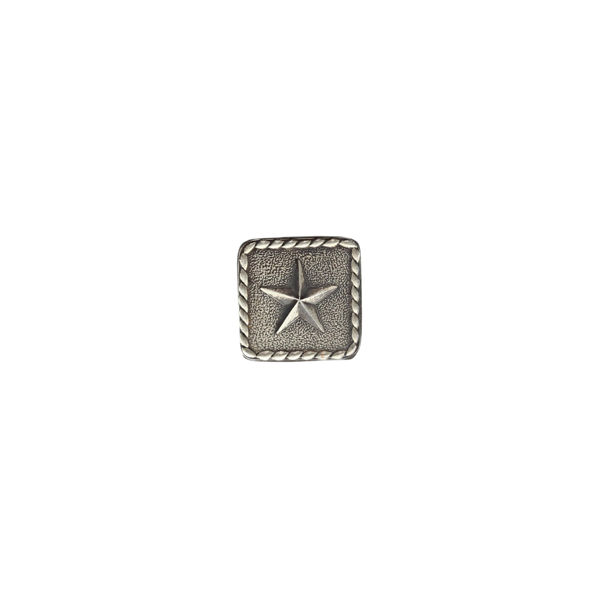 Hat Pin 2045 Sterling Silver Star with Rope Edge