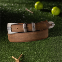 Clay 1839 Sterling Silver Wheatgrass Engraved Rope Buckle Set