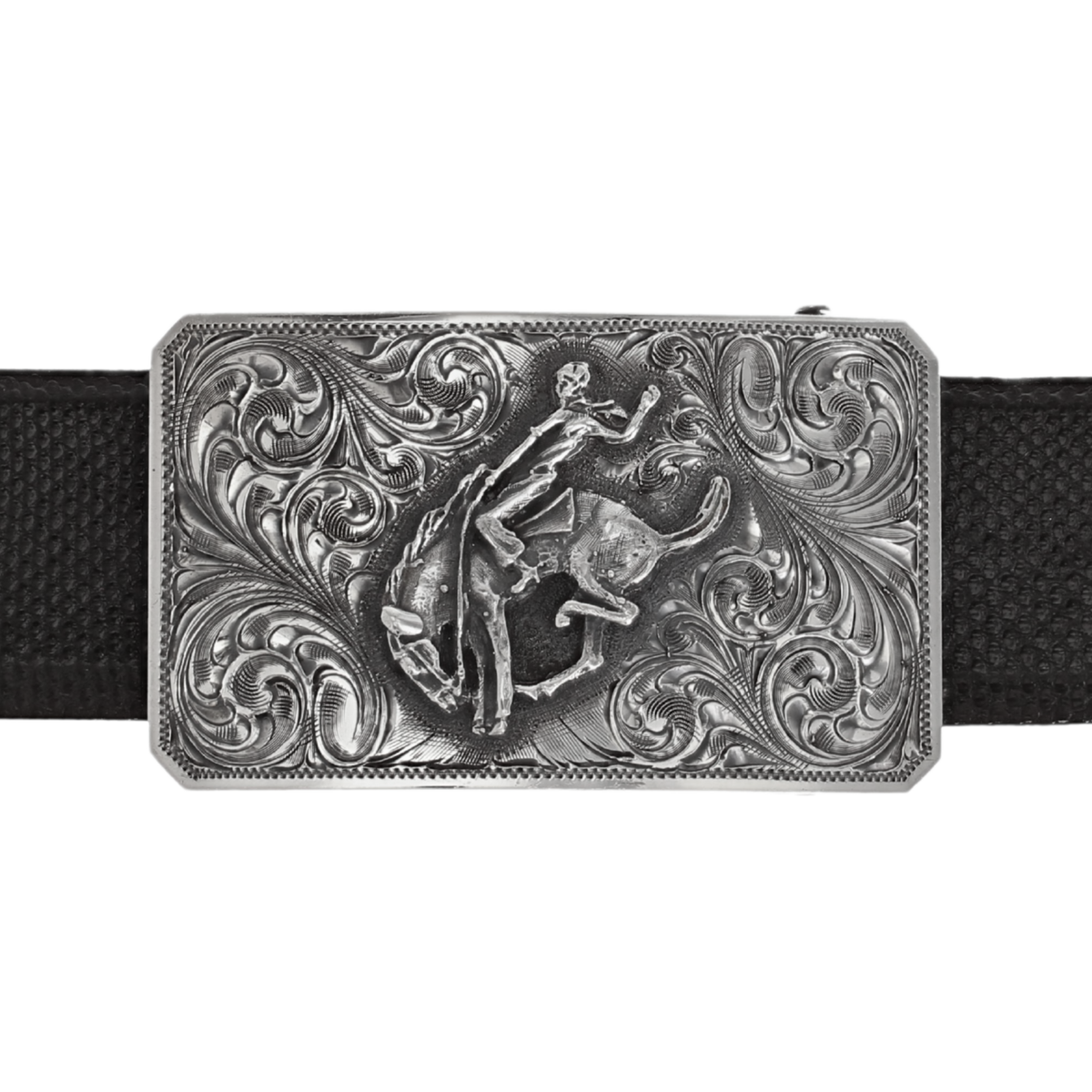 Jasper 1803 Sterling Engraved Bucking Horse