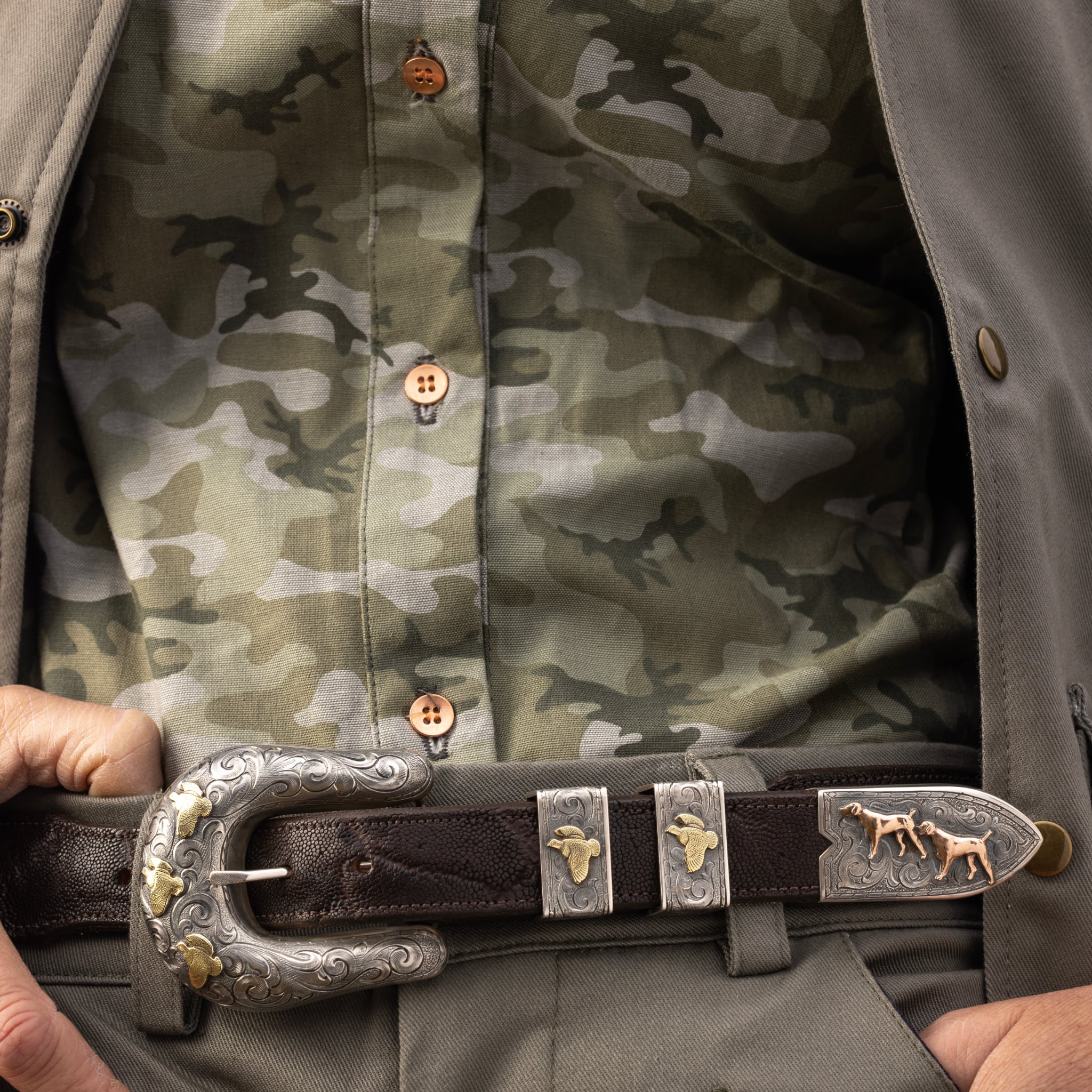 Belt Buckle Cowboy - Turkoois / Buckle / BU-BZ Belt Buckle Cowboy - Turkoois / Buckle / BU-BZ