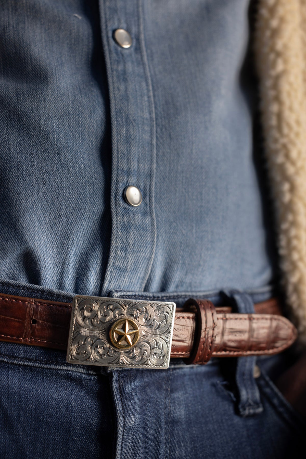 Zavala 1805 Gold Ranger Star Trophy Buckle