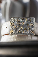 Brandes 1805 Sterling &  14-Karat Gold Overlay Trophy Buckle