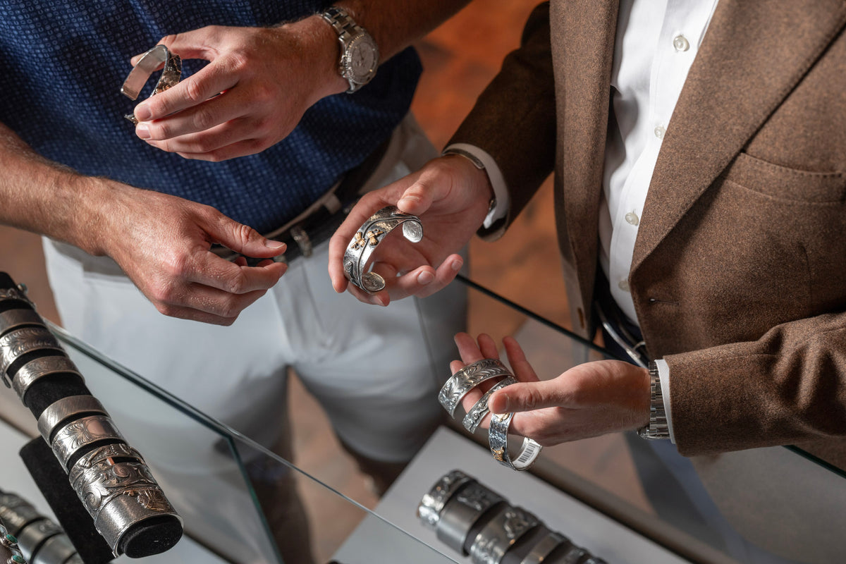 Bracelet 1827 Jumping Trout With Gold Flies Bracelet