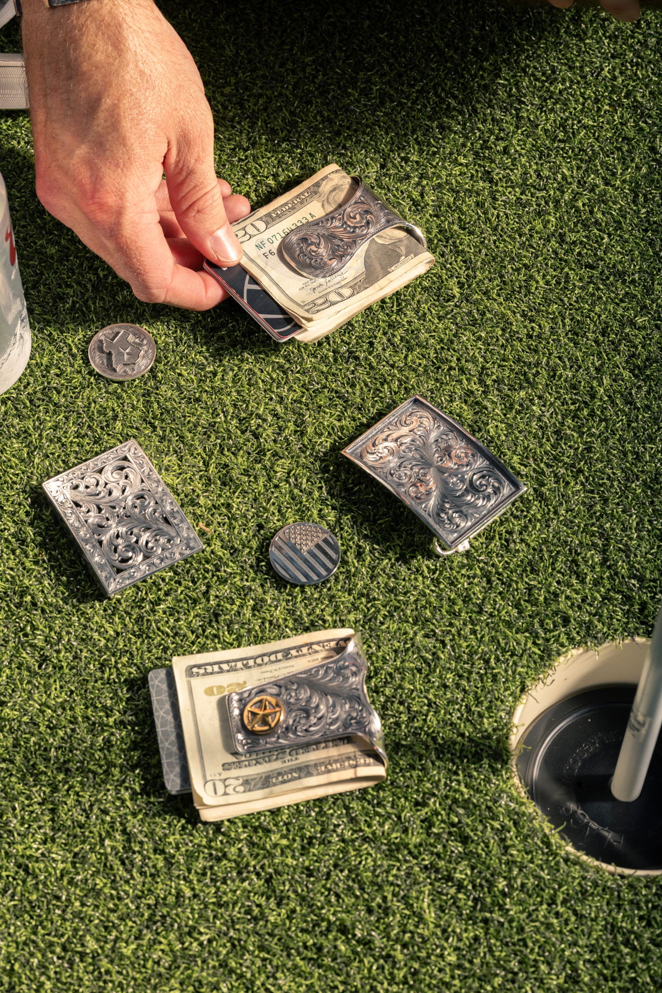 San Jac Medium Sterling Engraved Money Clip – Clint Orms Engravers