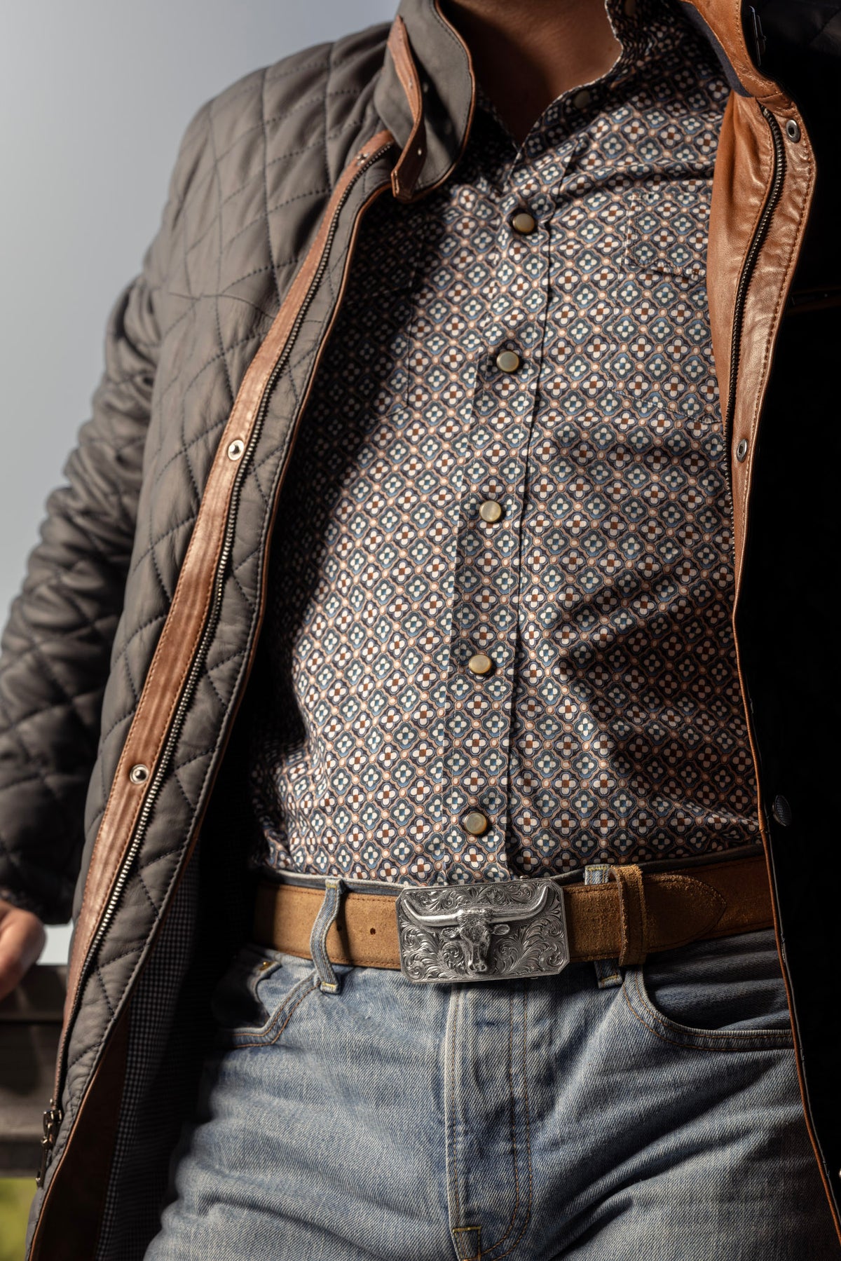 Kenedy 1819 Sterling Silver Longhorn Trophy Buckle