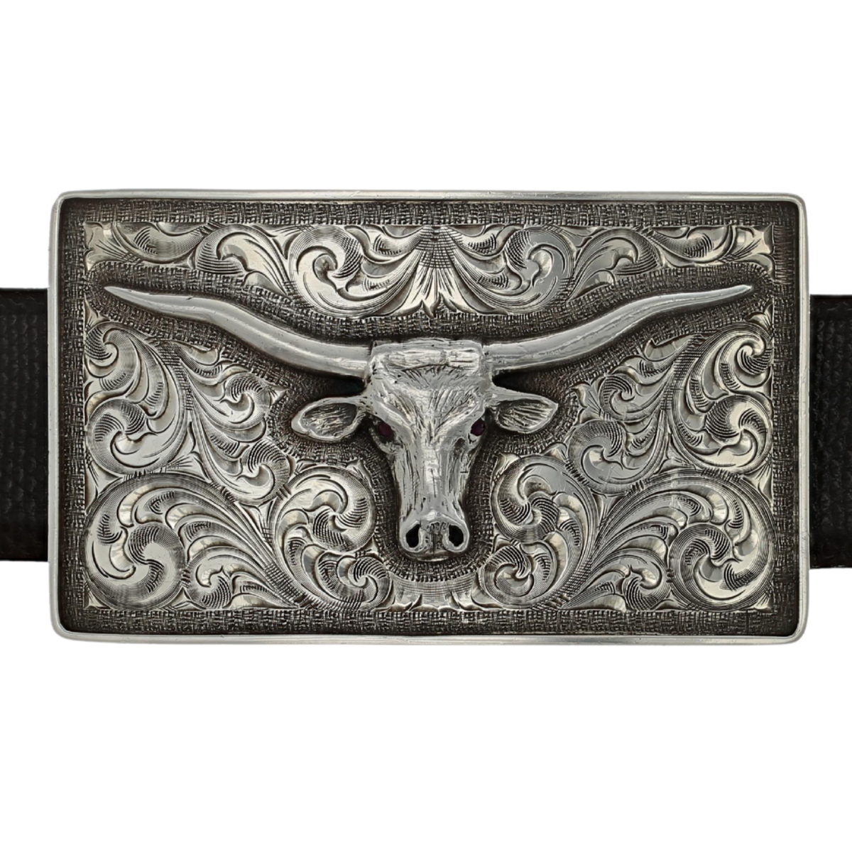 Kenedy 1806 Large Sterling Silver Longhorn Buckle