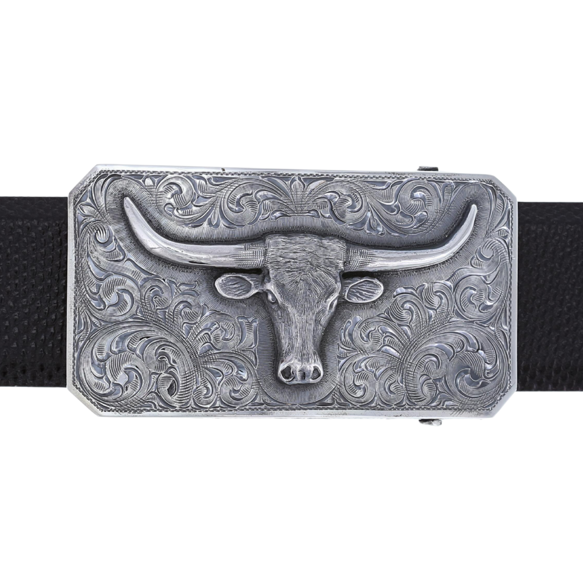 Kenedy 1819 Sterling Silver Longhorn Trophy Buckle