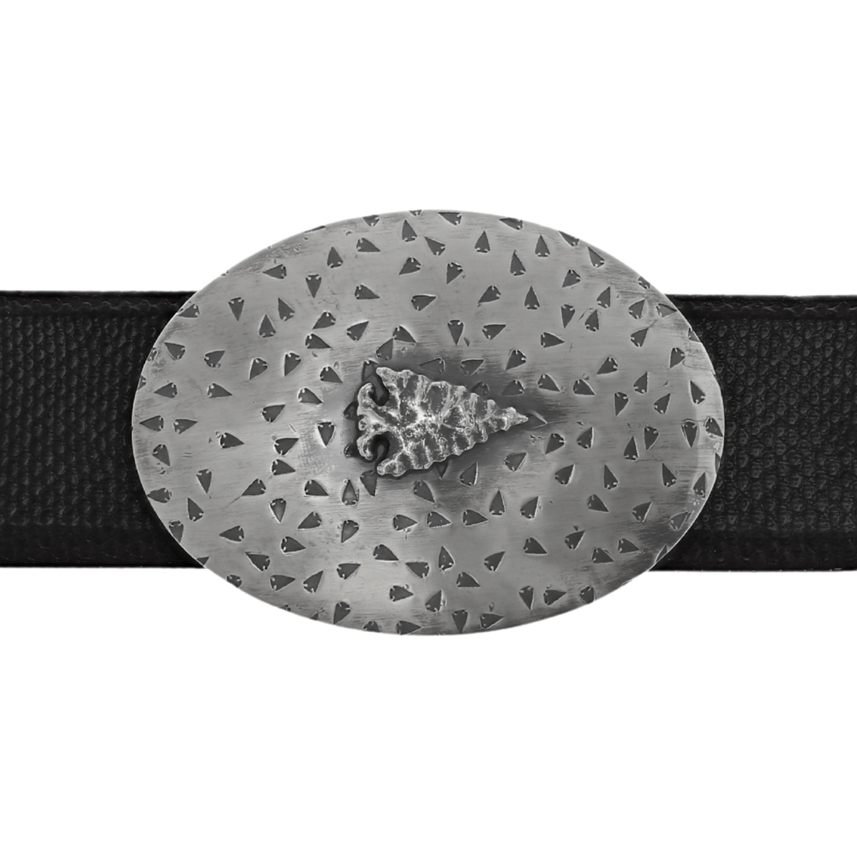 Mills 1401 Sterling Oval Arrowhead Trophy Buckle