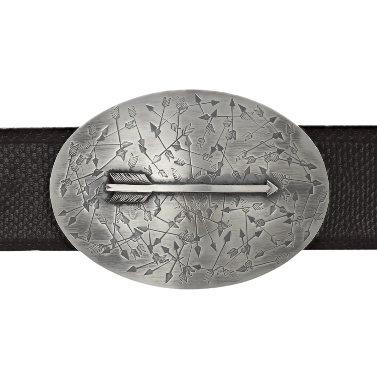 Mills 1832 Oval Trophy Buckle with Sterling Arrow