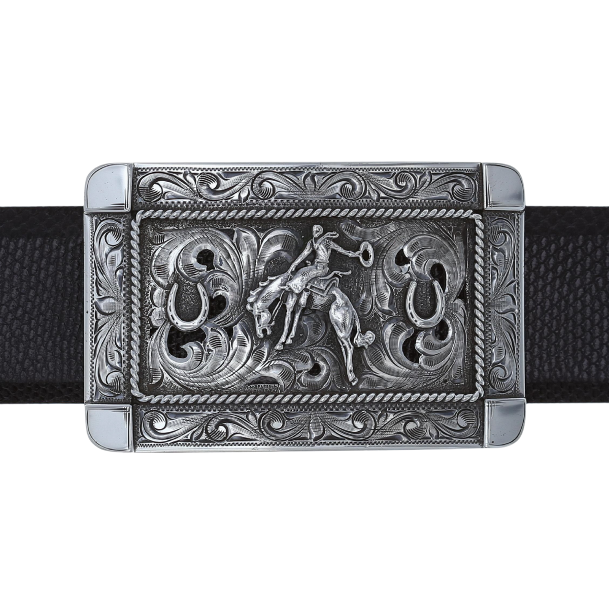 Misty Valley 1808 Sterling Bronc Rider Trophy Buckle
