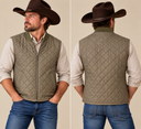 Modern Quilted Leather Vest