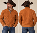 Bentley Rust Suede Bomber Jacket