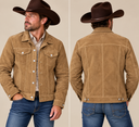Suede Denim Camel Felix Jacket