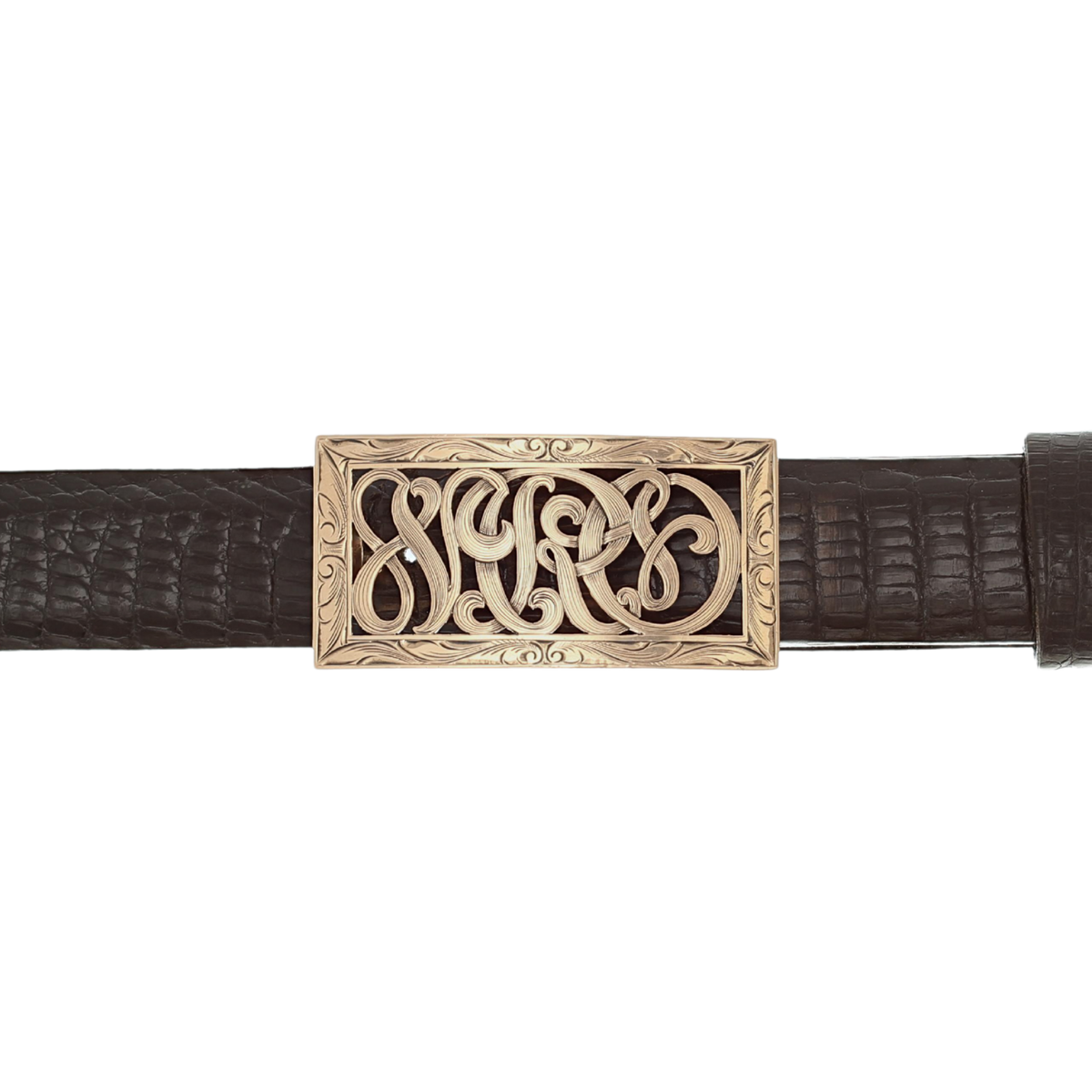 Montague 1802 Rose Gold Filigreed Trophy Buckle