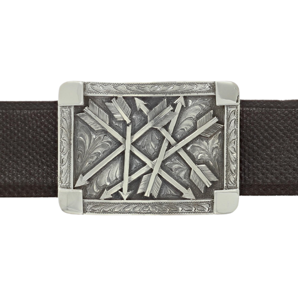 Morris 1800 Sterling Broken Arrow Trophy Buckle – Clint Orms