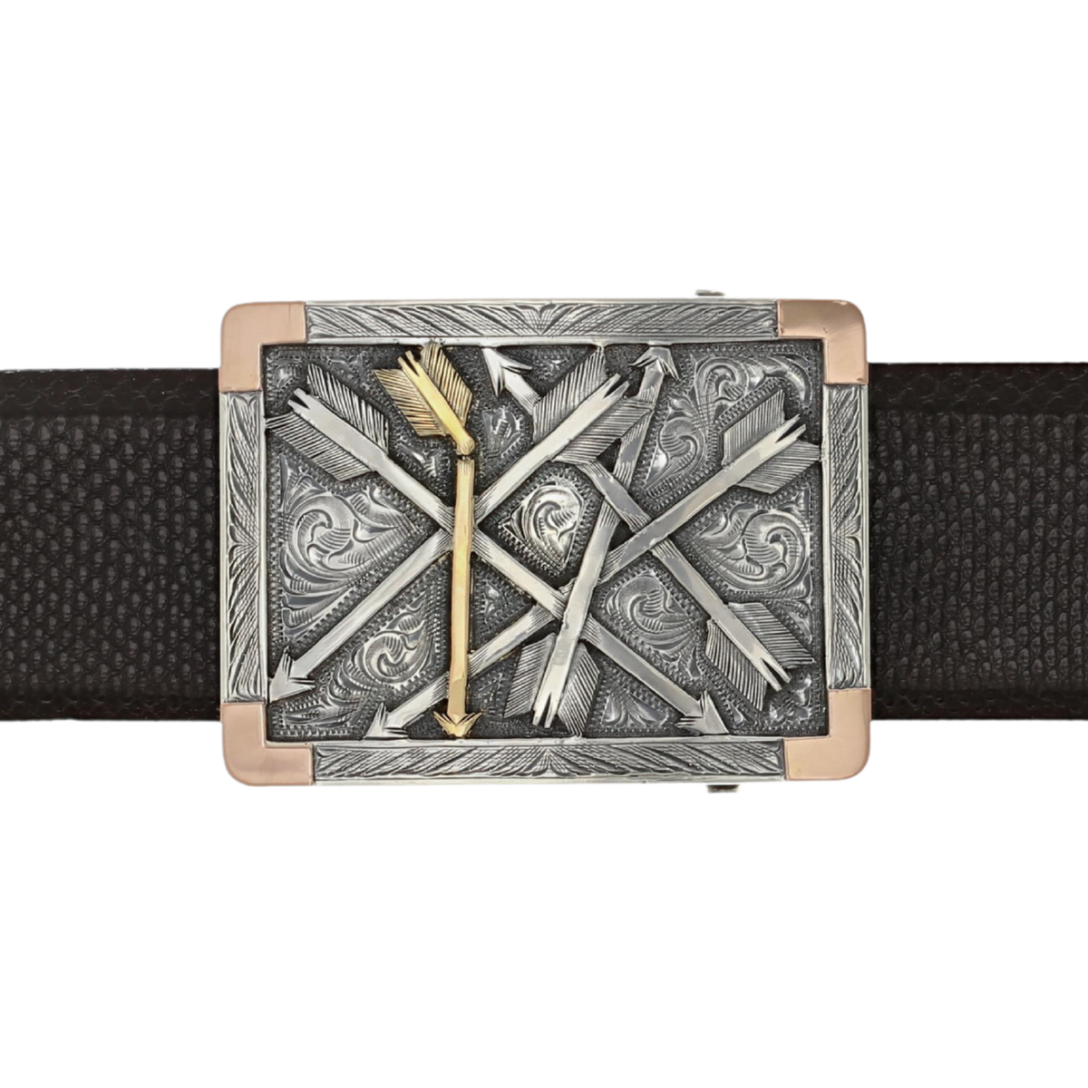 Morris 1801 Gold Broken Arrow Trophy Buckle