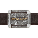 Morris 1813 Gold Arrow & Sapphire Trophy Buckle