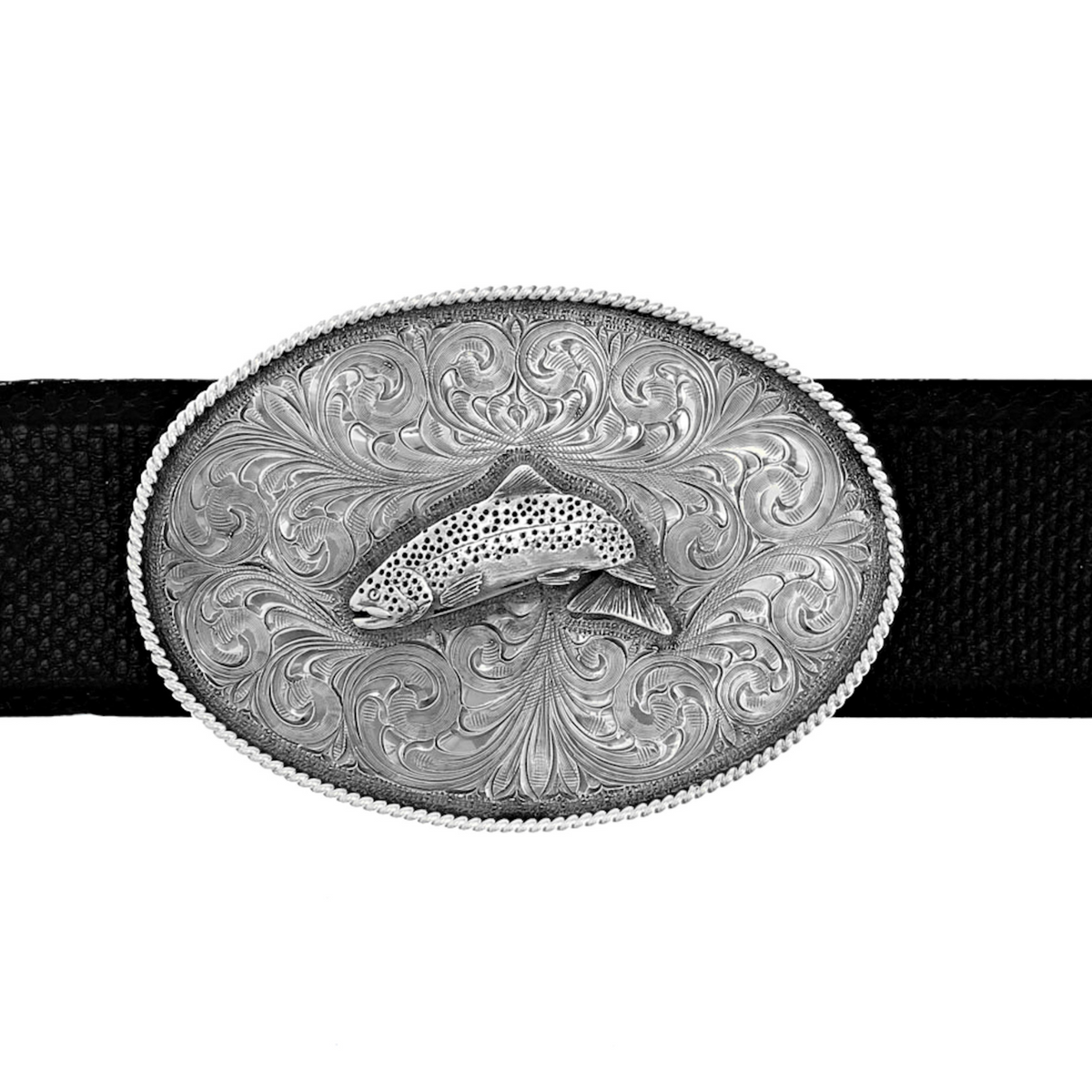 Mills 1801 Sterling Trout Trophy Buckle