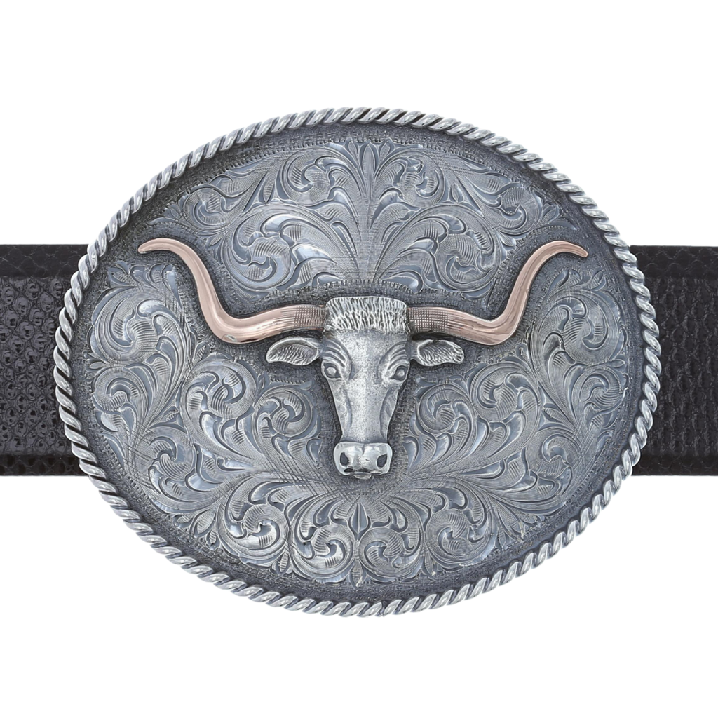 Nueces 1801 Sterling Longhorn Trophy Buckle | Clint Orms