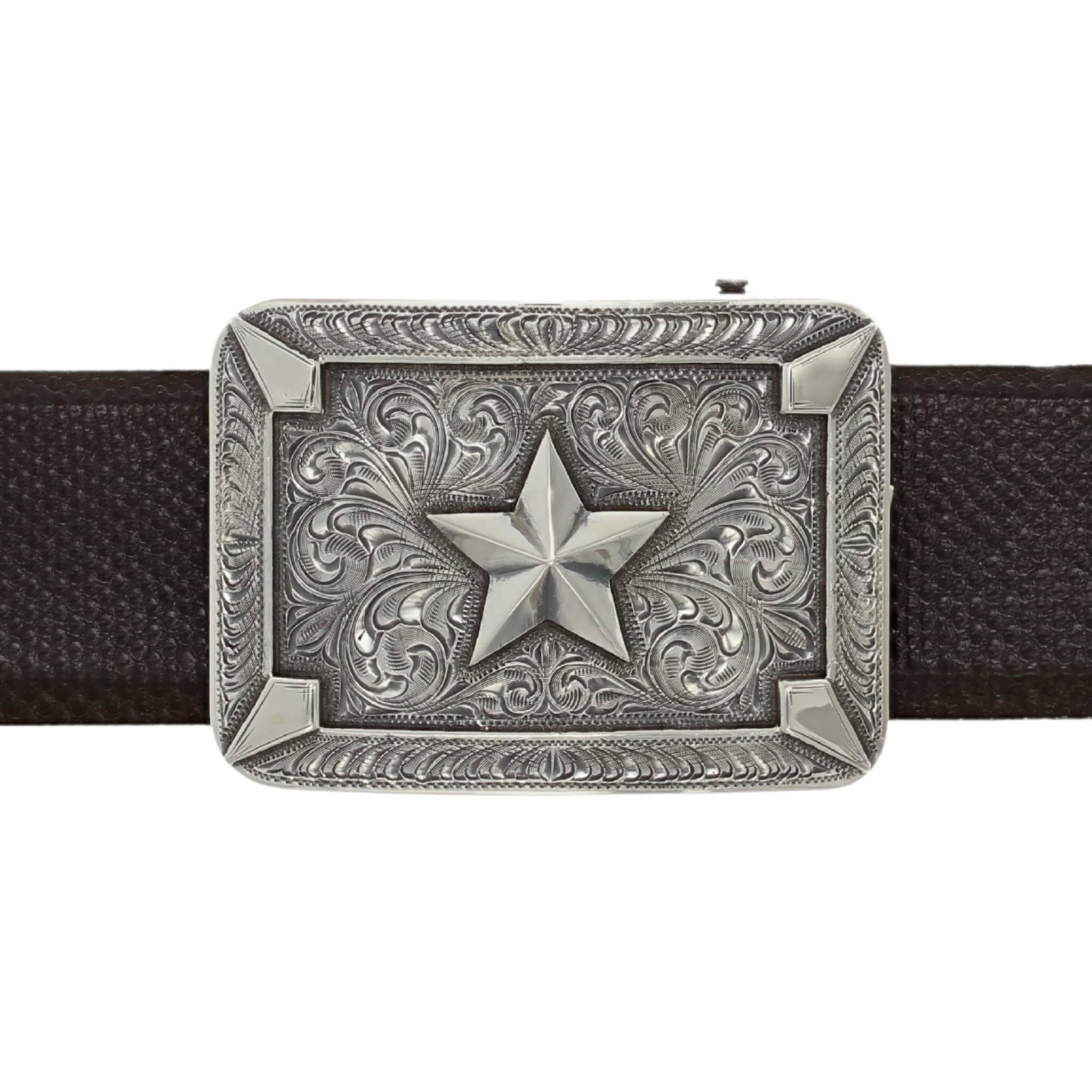 Sabine 1803 Sterling Star Trophy Buckle – Clint Orms Engravers