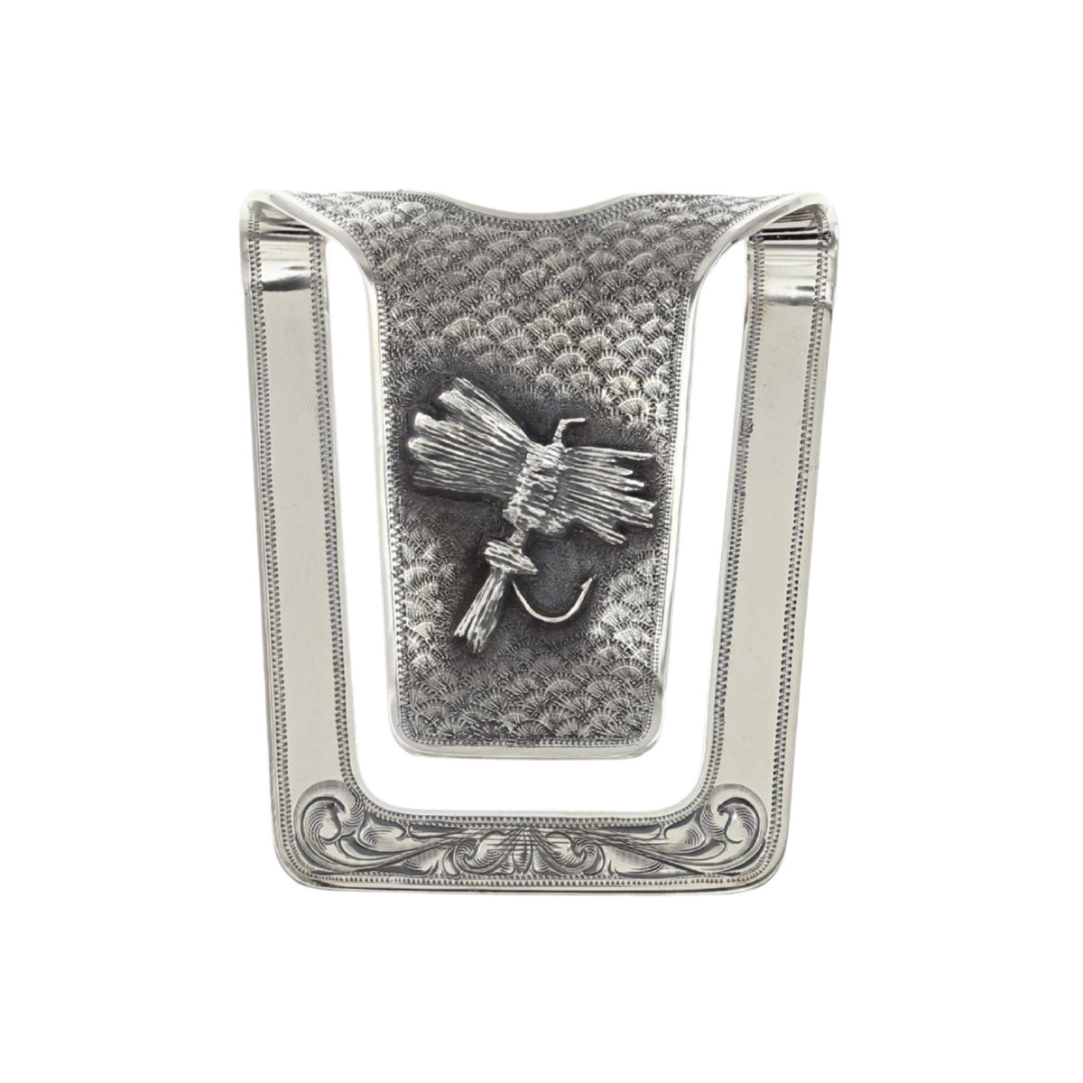 San Augustine 1605 Sterling Silver Fly Money Clip