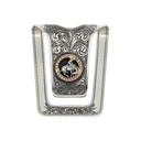 San Augustine 1822 Large Bucking Horse Money Clip With Diamonds