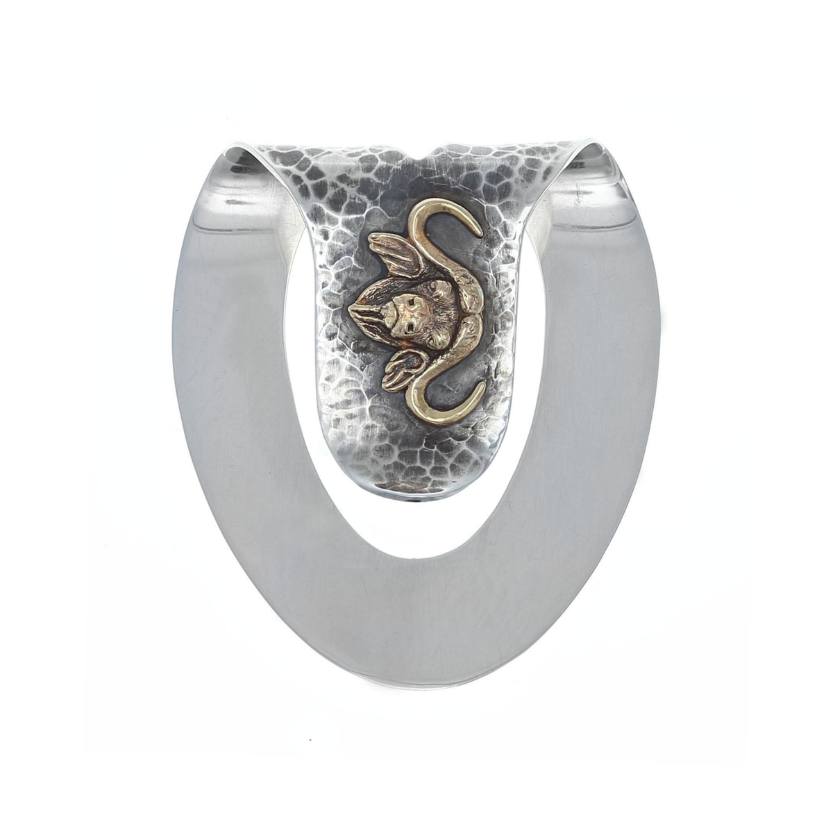 San Saba 1402 Yellow Gold Cape Buffalo Money Clip