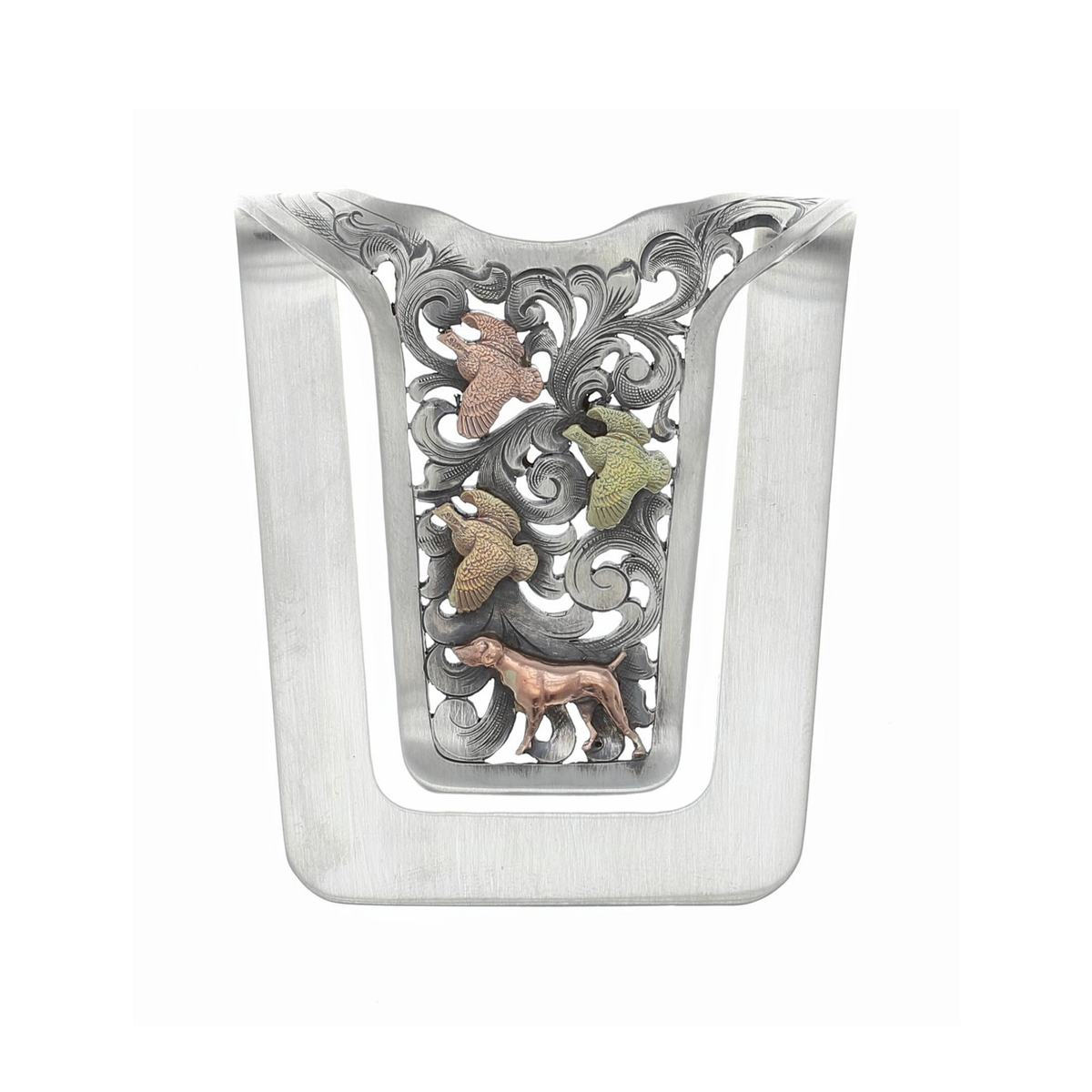 San Augustine 2001 Gold Pointer & Quail Money Clip