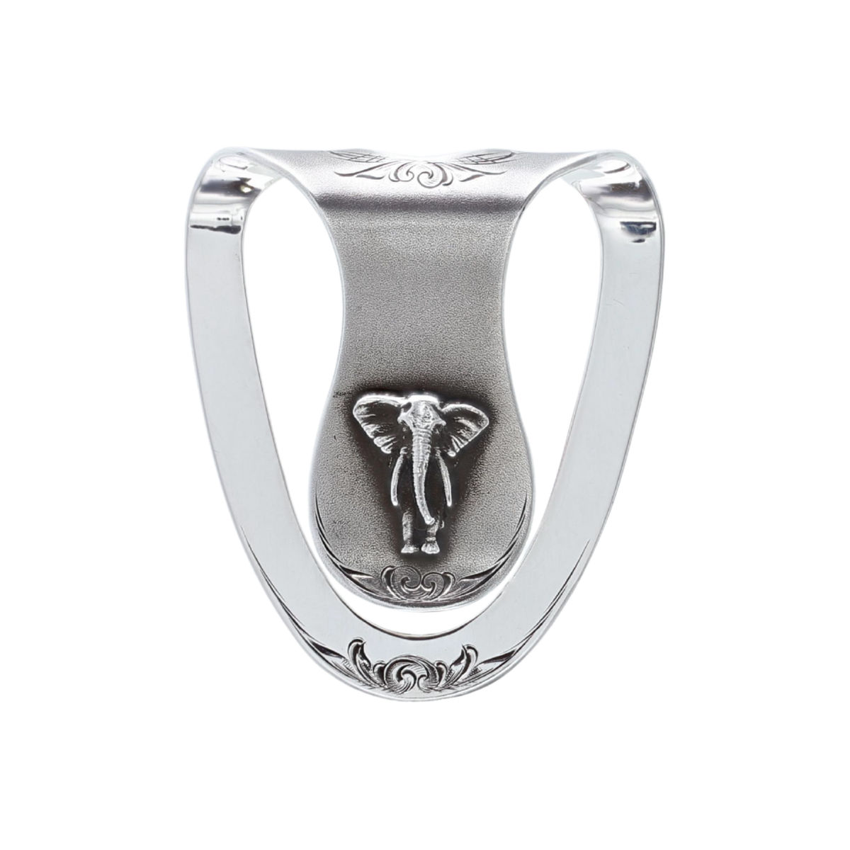 San Jacinto 1506 Sandblasted Sterling Silver Elephant Money Clip