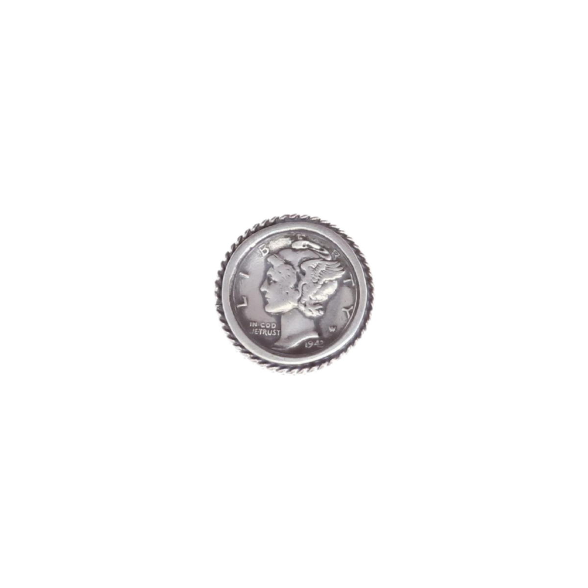 Slide 1891 Sterling Mercury Dime