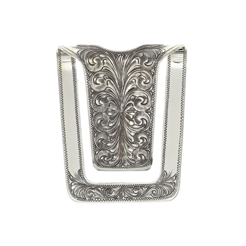 Engravable Classic Sterling Silver Money Clip - Sandy Steven Engravers