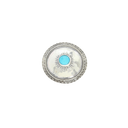 Slide 1925 Sterling and Turquoise Concho