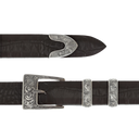 Taylor 1832 Sterling Scroll Engraved Buckle Set