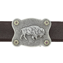 Washington 1806 Sterling American Bison Trophy Buckle
