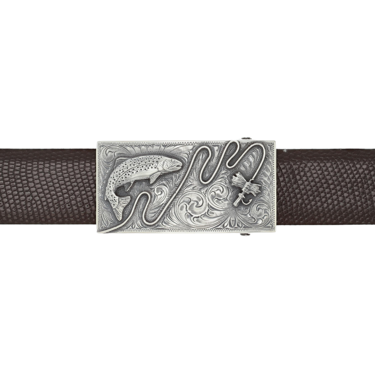 Wheeler 1801 Sterling Silver Fly Fishing Trophy Buckle