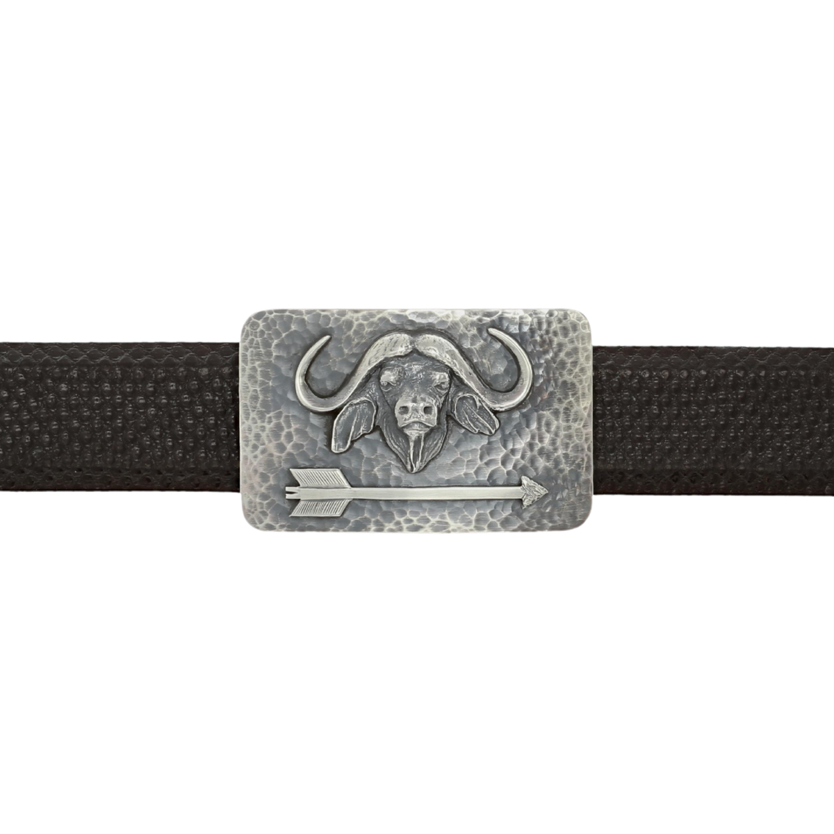 Zavala 1416 Sterling Cape Buffalo &amp; Arrow Trophy Buckle