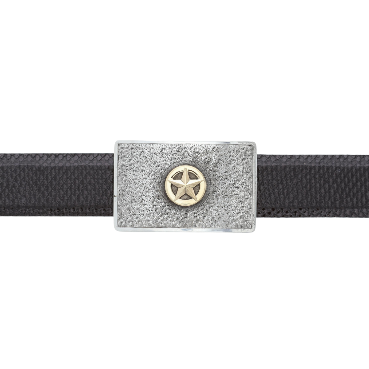 Zavala 1600 Sterling With Gold Star Trophy Buckle