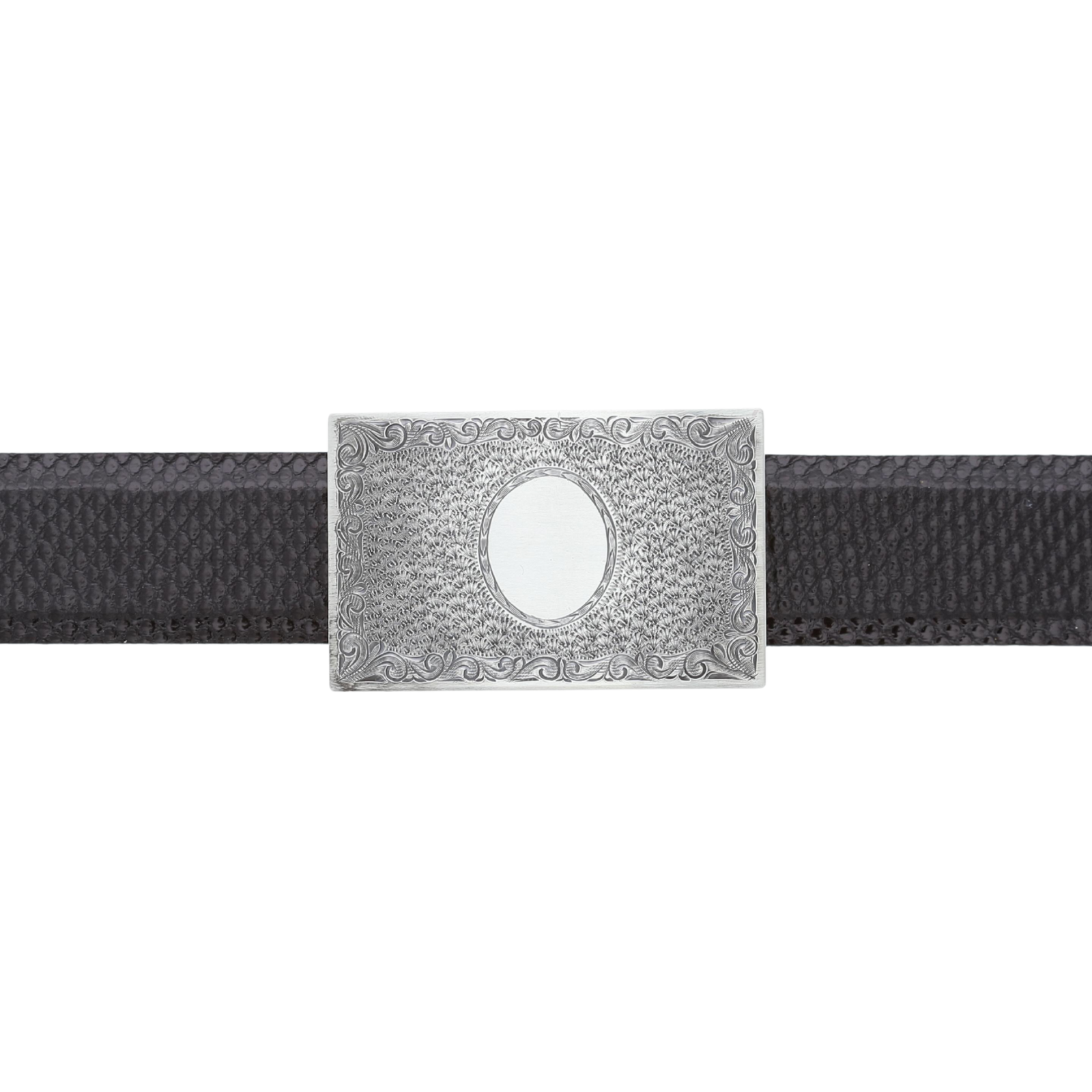 Zavala 1650 Wheatgrass Engraved Monogram Trophy Buckle